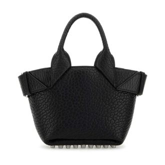 Alexander Wang Rhett Small Tote - Dames - Handtassen - Zwart - ONE Size - Leer - Tassen