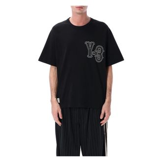 Yohji Yamamoto T-Shirts, male, Black, Size: XL Elite 5 Tee