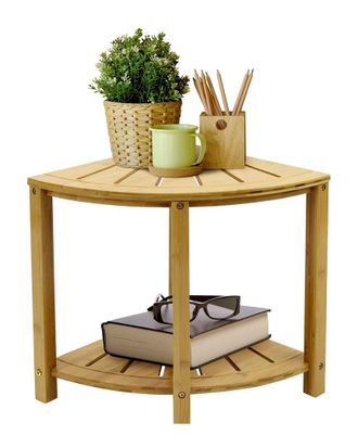 Sorbus Bamboo Corner Shower Bench