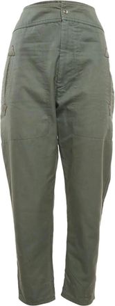 Isabel Marant Raluniae broek met toelopende pijpen - Groen