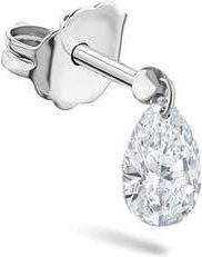 Maria Tash Floating Pear Diamond Charm Single Stud Earring in White Gold at Nordstrom, Size 6