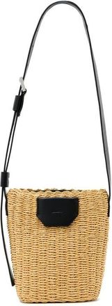 AllSaints Alba Straw Crossbody Bag in Natural at Nordstrom