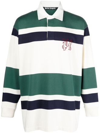 Palm Angels Gestreept poloshirt - Groen