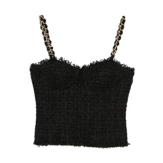 Balmain Mujer, Camisetas, Negro, Talla: M