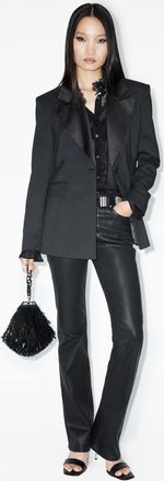 AllSaints Cotton/Lyocell Haldan Slim Bootcut Coated Denim Jeans, Size: 25