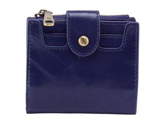 Hobo Dunn Mini Wallet Wallet Womens Handbags Winter Violet, Leather/Polyester