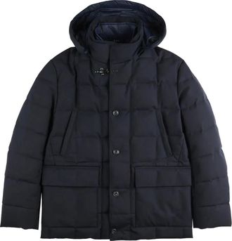 Fay hooded puffer jacket - Blue