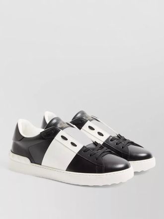 Valentino low top sneakers contrast panels rubber sole