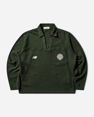 Stone Island Men s New Balance Polo Shirt Juniper