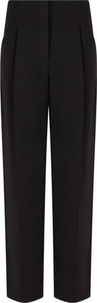 Veronica Beard Broeken, Dames, Zwart, XS, Polyester, Rechte broek met hoge taille