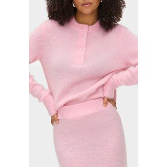 Aligne Henny Henley Sweater in Pink at Nordstrom, Size Small