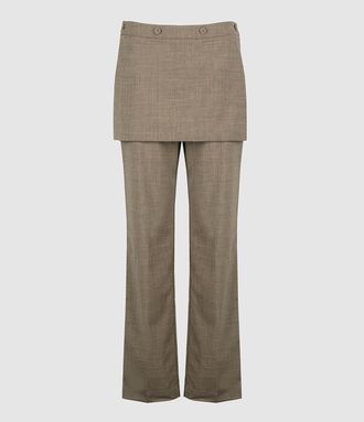 SU Designs Pantalon Jupe D&eacute;tachable Sage Green