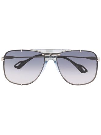 Gucci Occhiali da sole GG0739 montatura stile pilota - Blu