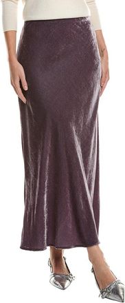 Velvet Eza Velvet Silk-Blend Skirt