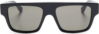 Gucci Black Rectangular Sunglasses