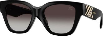 Burberry BE4489U 300187 Womens Sunglasses Black Size 53