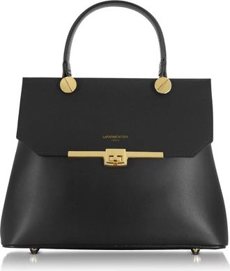 Le Parmentier Atlanta Top Handle Schoudertas - Dames - Handtassen - Zwart - ONE Size - Leer - Tassen