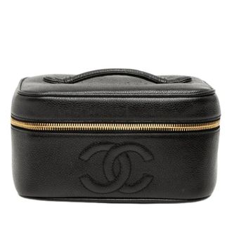 Chanel Pre-owned Bags, female, Black, Size: ONE SIZE Pre-owned Vanity Bag