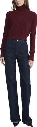 Frame Denim Straight Trouser Jeans In Rinse