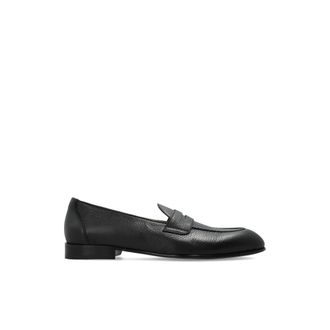 Brioni Appia Penny Loafer - Heren - Schoenen - Zwart - Maat: 43 EU Zijde