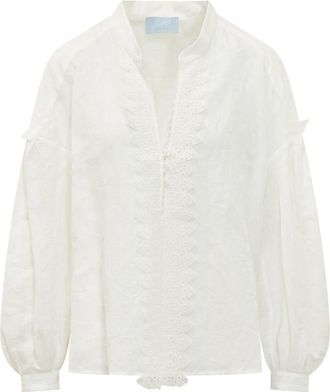 Seafarer White Relaxed Lace Shirt