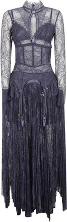 Zimmermann Valiant Lingerie Gown - Dames - Jurken - Paars - Maat: M Katoen