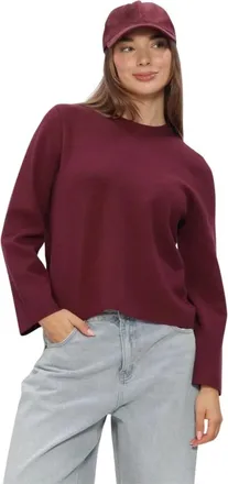 Object Object, Truien & Vesten, Dames, Rood, XL, Polyester, Reynard O-Neck Pullover