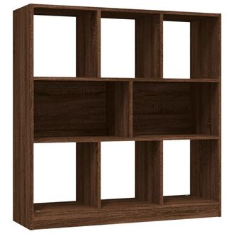 vidaXL Estanter&iacute;a Madera Contrachapada Marr&oacute;n Roble 97,5x29,5x100 Cm Vidaxl