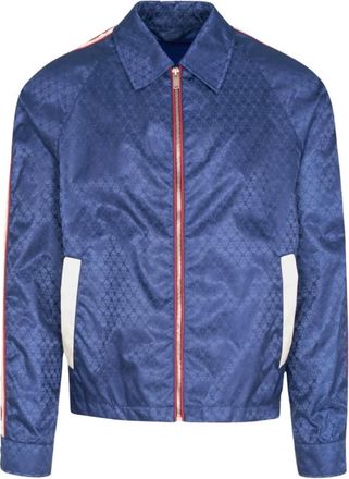 Alexander McQueen Skull Jacquard Jacket - male - Alexander McQueen - Bomber Jackets - Blue - M - Jackets