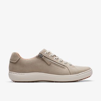 Clarks Nalle Lace Stone Nubuck Sneakers