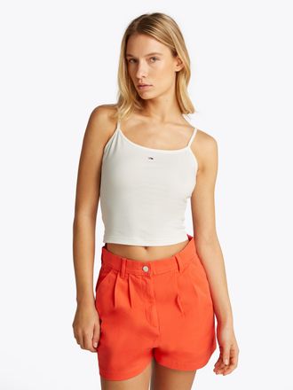 Tommy Jeans Tanktop »TJW 2PACK ESSENTIAL STRAP TOP« Packung, 2er-Pack, 2 Stk. tlg. mit Logo-Flag