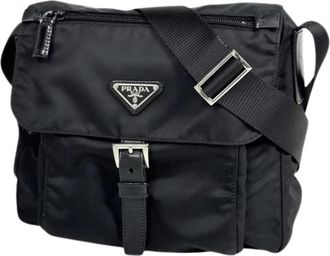 Prada Pre-owned Vintage Schoudertas - Dames - Vintage Schoudertas - Zwart - ONE Size - Leer - Vintage