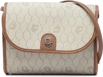 Dior Pre-owned Dior Honeycomb Coated Canvas Crossbody Ladies QH42PCP8QJR78ZDY