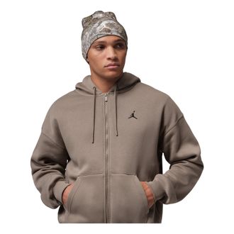 Nike Jordan Brooklyn Fleece Oversized Full-Zip Hoodie Olive Gray Black IB7231-040