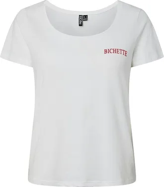 Pieces T-shirt met korte mouwen