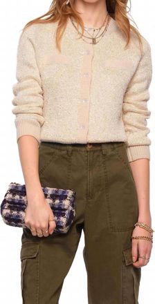 Heartloom Nouvelle Button Down Cardigan In Champagne
