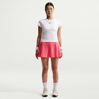 Nike Womens Victory Dri-FIT High-Waisted Tennis Skirt in Pink | HV9951-897