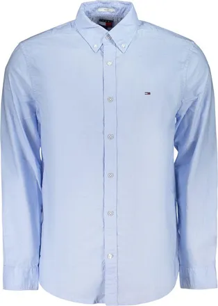 Tommy Hilfiger Azzurro Cotton Mens Mens Shirt
