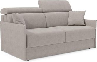 Divani.Store Miryam Sof&aacute; Cama Con Reposacabezas Reclinables En Suave Tejido Antimanchas T31 149 Cm Gris