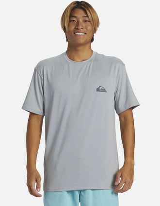 Quiksilver Mens Quiksilver Mens Everyday Short Sleeve UPF 50 Surf T-Shirt - Grey - Size: 40