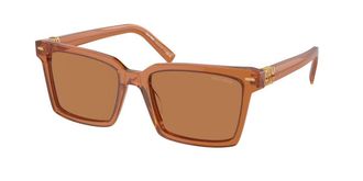 Miu Miu MU13ZS 15T2Z1 Womens Sunglasses Brown Size 55