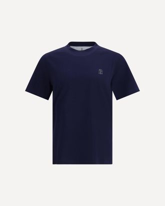 Brunello Cucinelli T-shirt in cotone con logo Man XXL