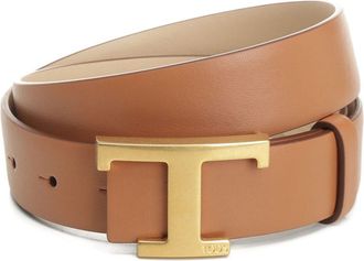 Tod's Tods T Tijdloze leren riem