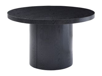 Vente-Unique Mesa de comedor extensible 4 a 12 personas de MDF - Negro - SIDRINA