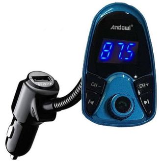 Trade Shop Trade Shop - Lettore Mp3 Multifunzione Wireless 2.1a Caricabatteria Doppio Usb Per Auto Q-b68