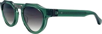 Matsuda M1037 Zonnebril - Heren - Zonnebrillen - Groen - 49 MM - Accessoires