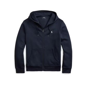 Polo Ralph Lauren Zip-throughs, male, Blue, Size: S Casual T-shirt for Men