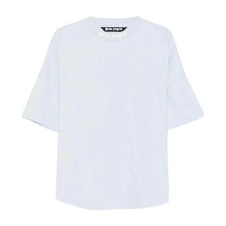 Palm Angels T-Shirts, male, Blue, Size: XL Classic Logo T-Shirt