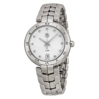 Tag Heuer Link Diamond Silver Dial Ladies Watch WAT1311.BA0956