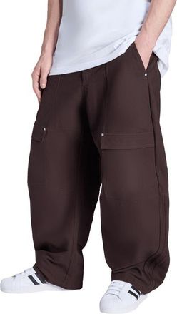 adidas Originals Loose Fit Canvas Cargo Pants in Aurora Coffee// at Nordstrom, Size 40
